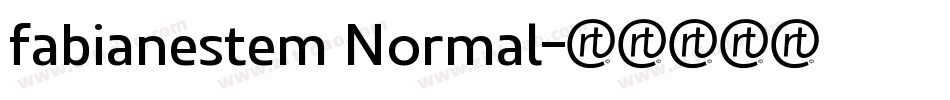 fabianestem Normal字体转换